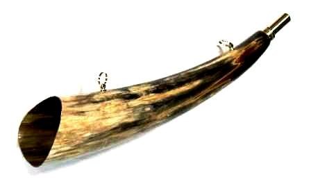 Сигнальный рожок Elless- France COR1136 из натурального рога длиной 36 см.